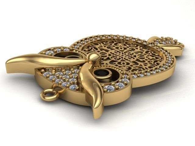 owl bracelet 3D print model_6