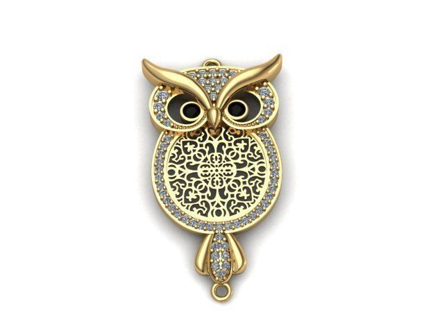 owl bracelet 3D print model_24