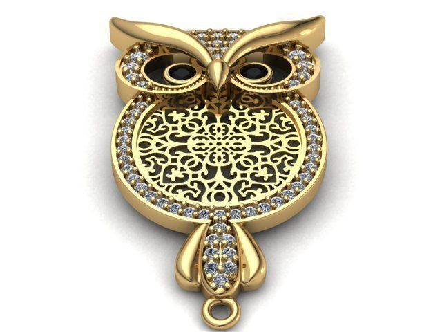 owl bracelet 3D print model_9