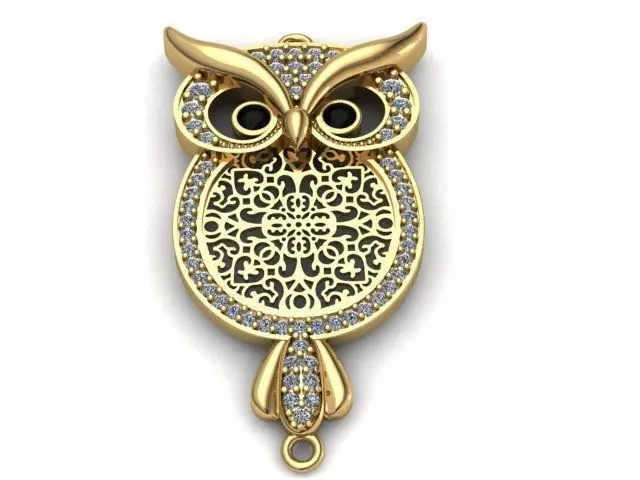 owl bracelet 3D print model_0
