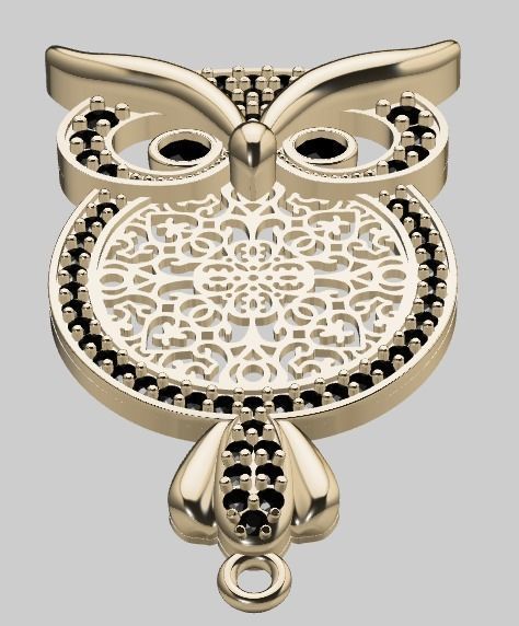 owl bracelet 3D print model_13