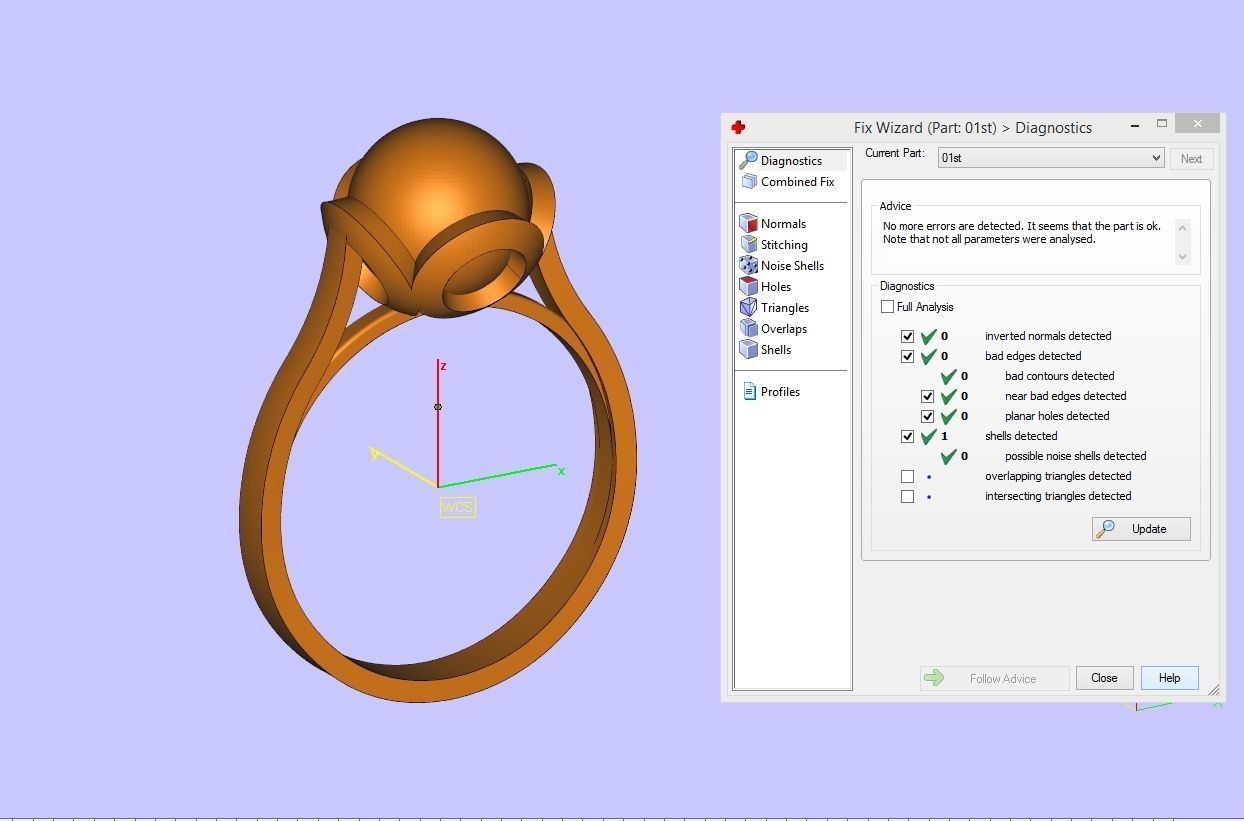 Ring with pearl - 5 3D print model_2