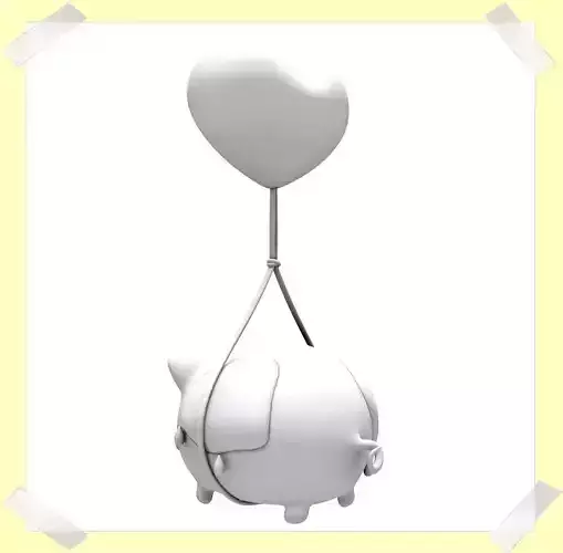 Love Pig Model in many colours