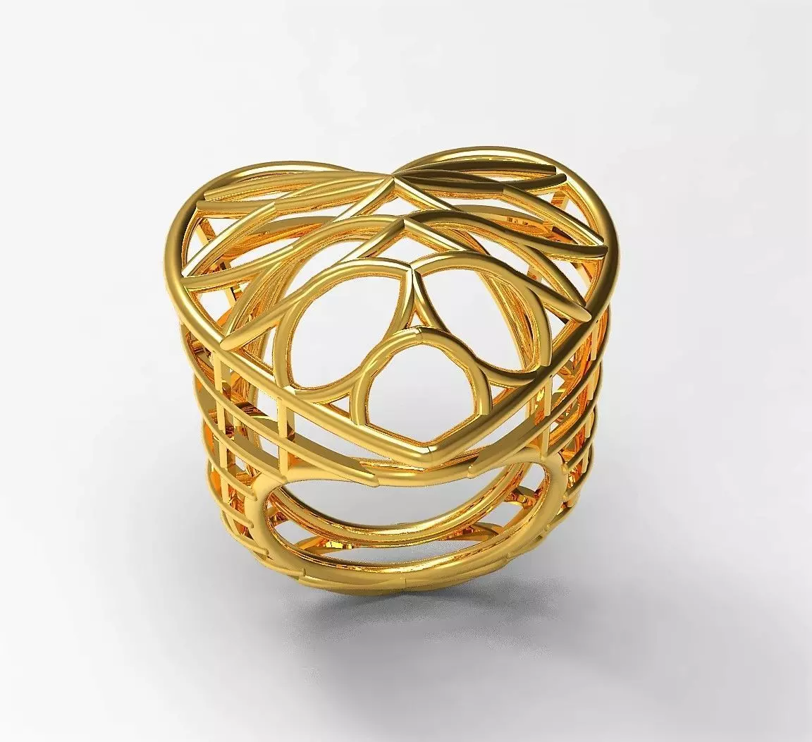 Heart Pipe Ring 3D print model