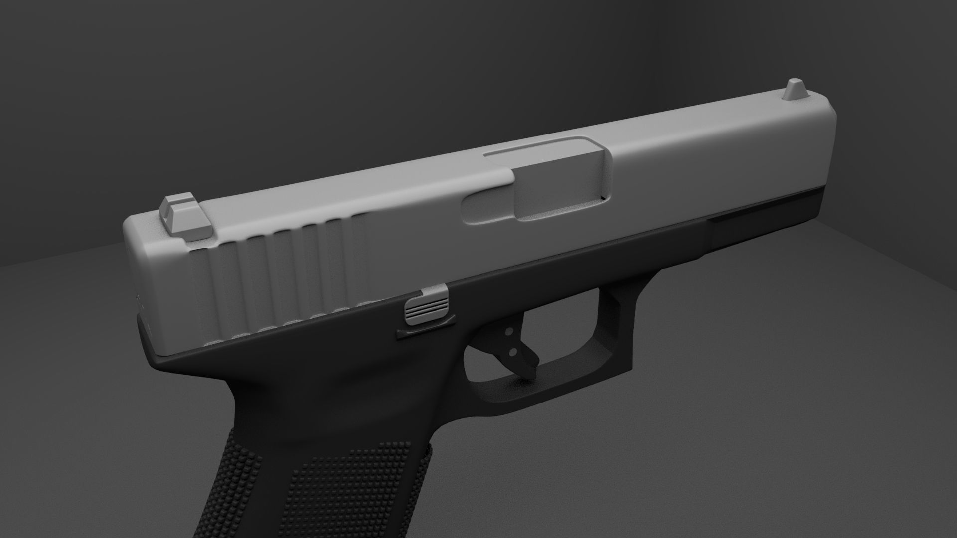 Glock 19 Gen 5 Low-poly 3D model_3