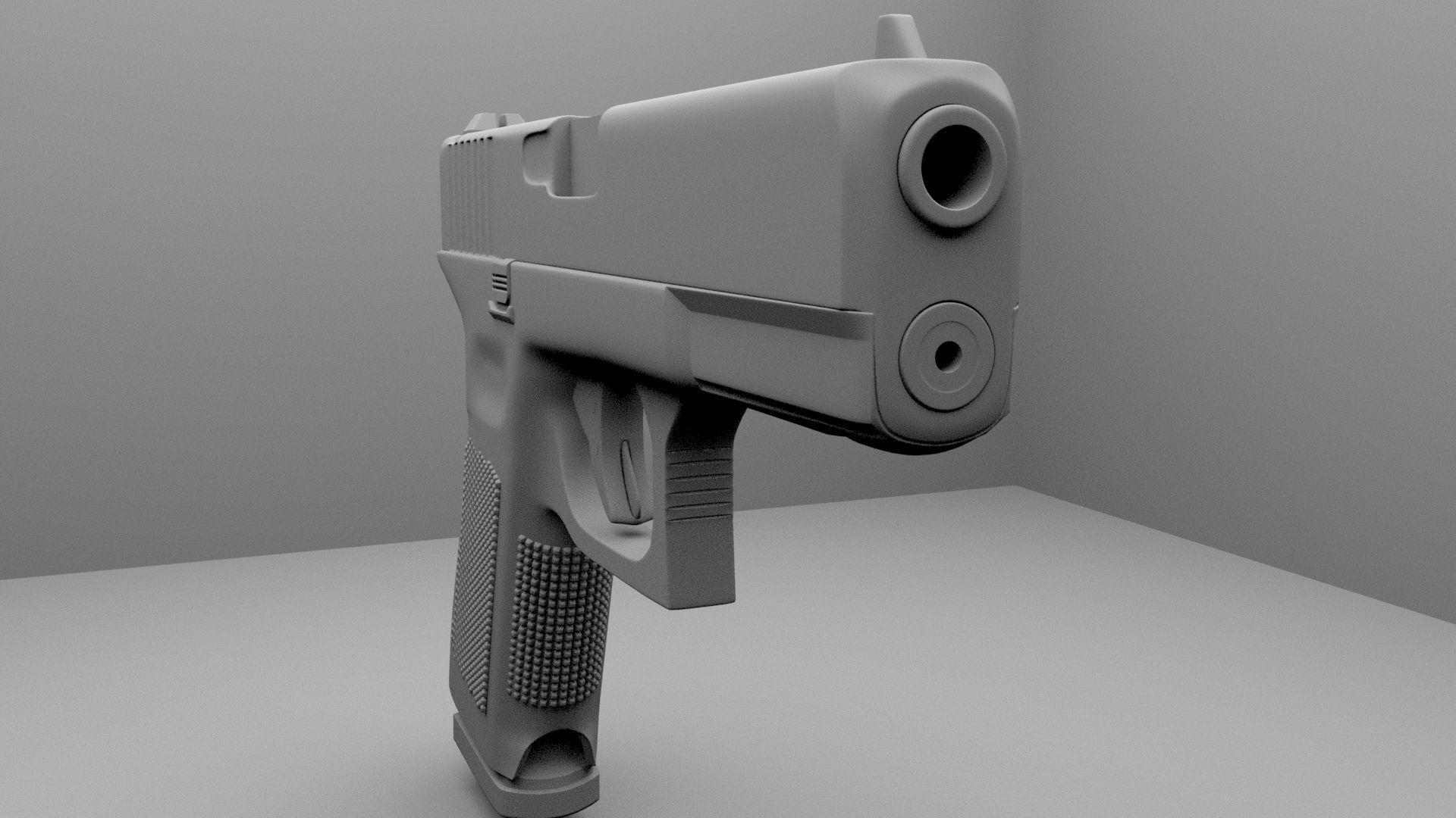 Glock 19 Gen 5 Low-poly 3D model_13