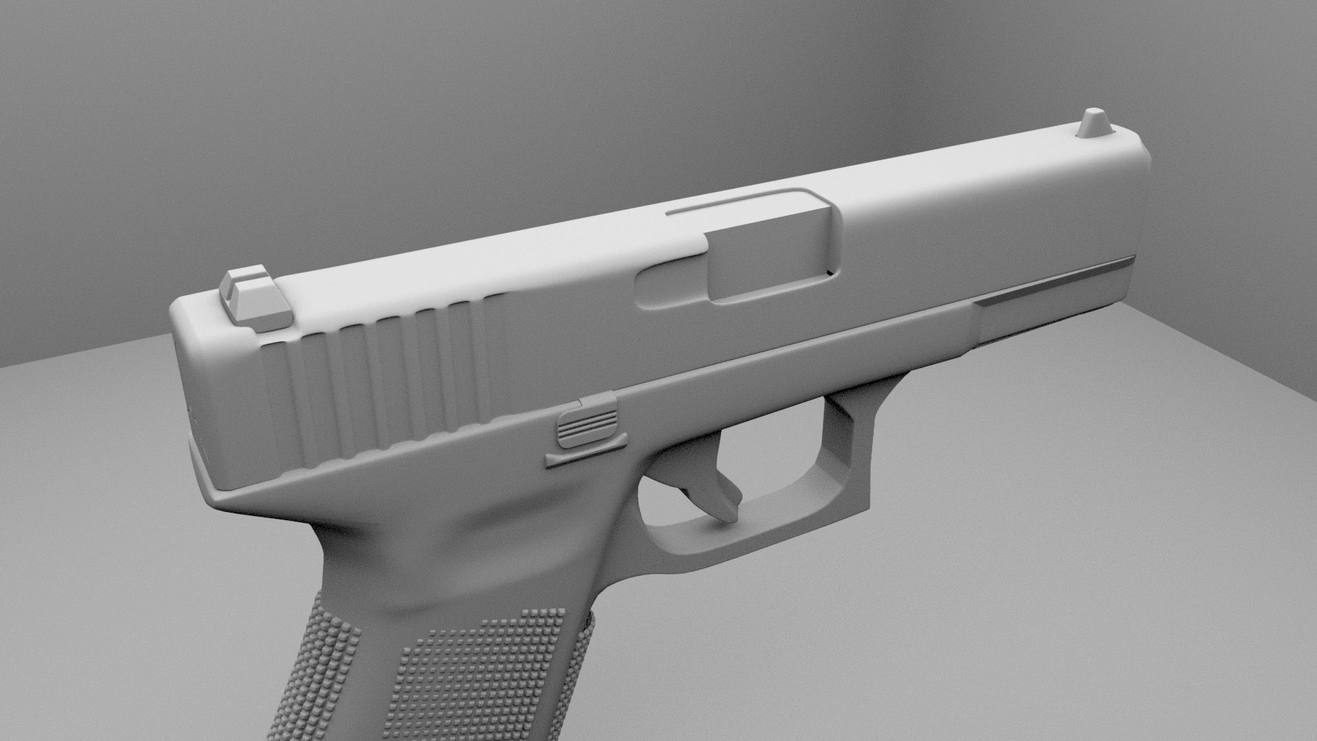 Glock 19 Gen 5 Low-poly 3D model_4
