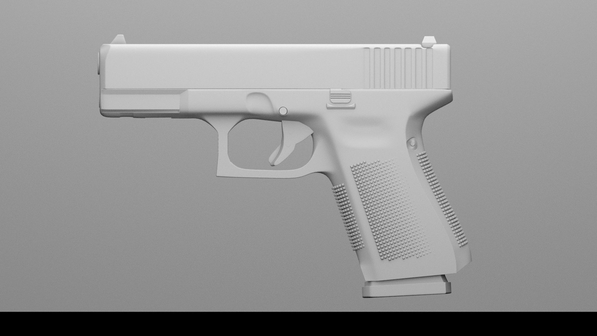 Glock 19 Gen 5 Low-poly 3D model_10