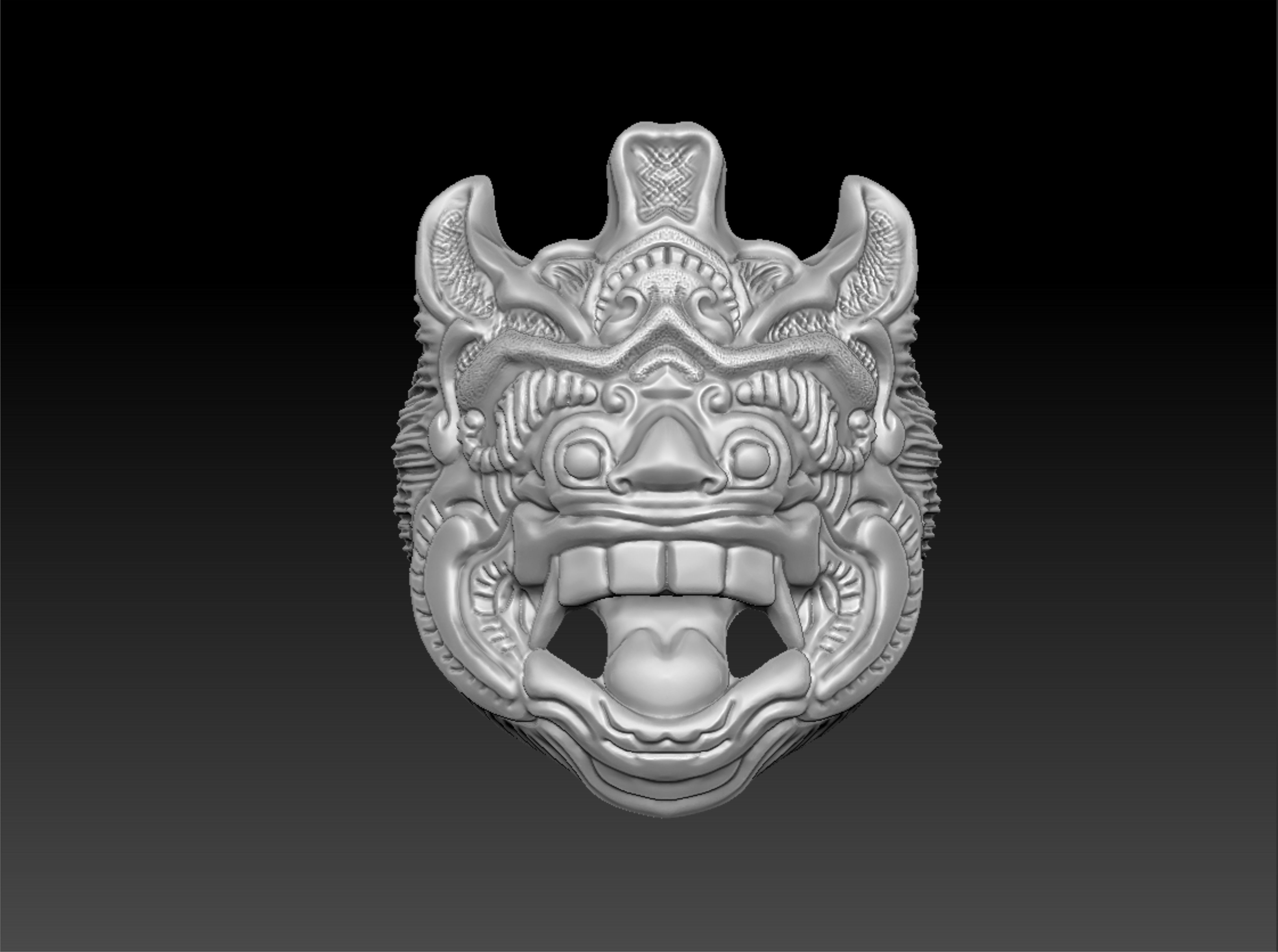 Ring Barong  3D print model_4