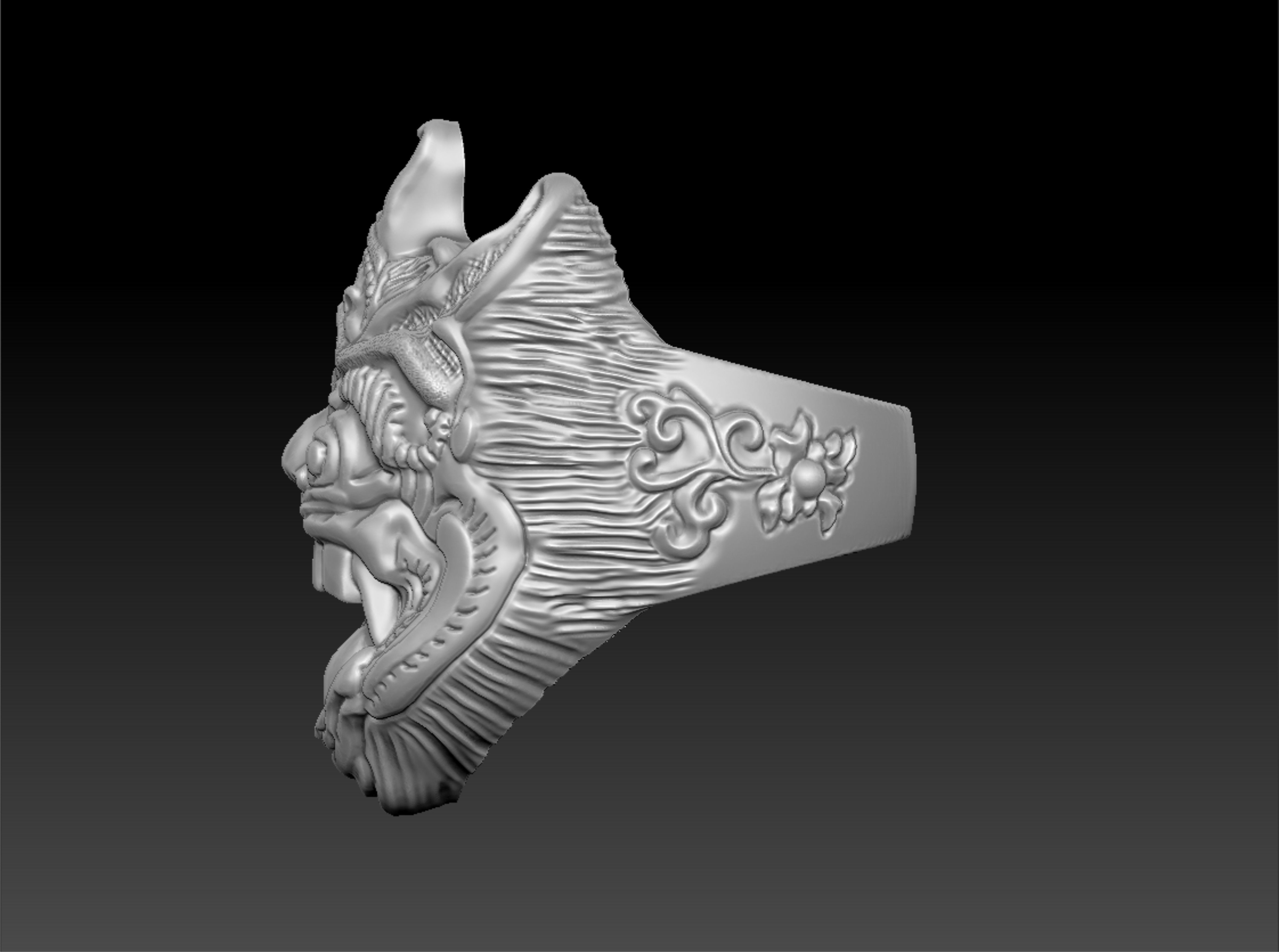 Ring Barong  3D print model_2