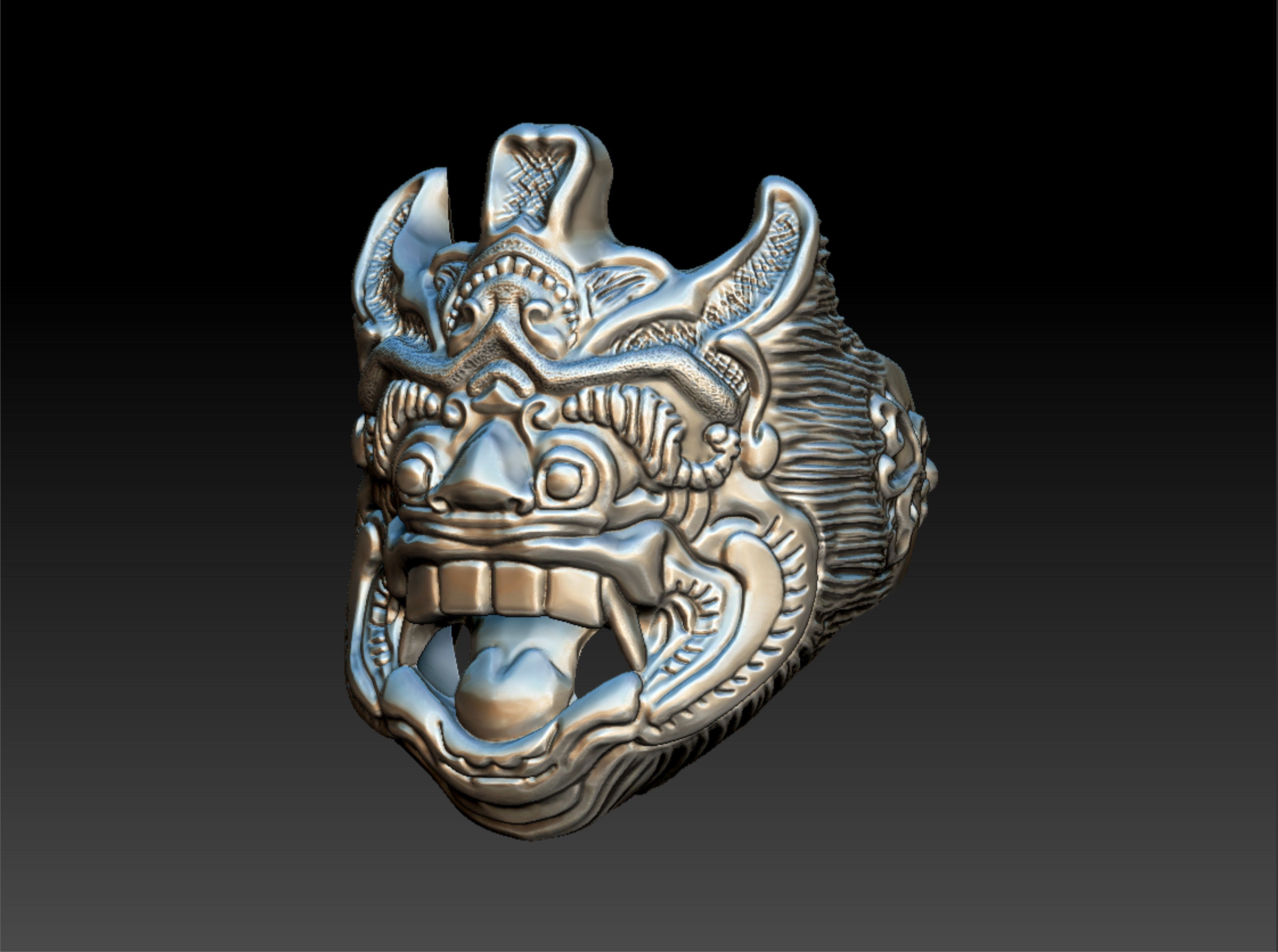 Ring Barong  3D print model_1