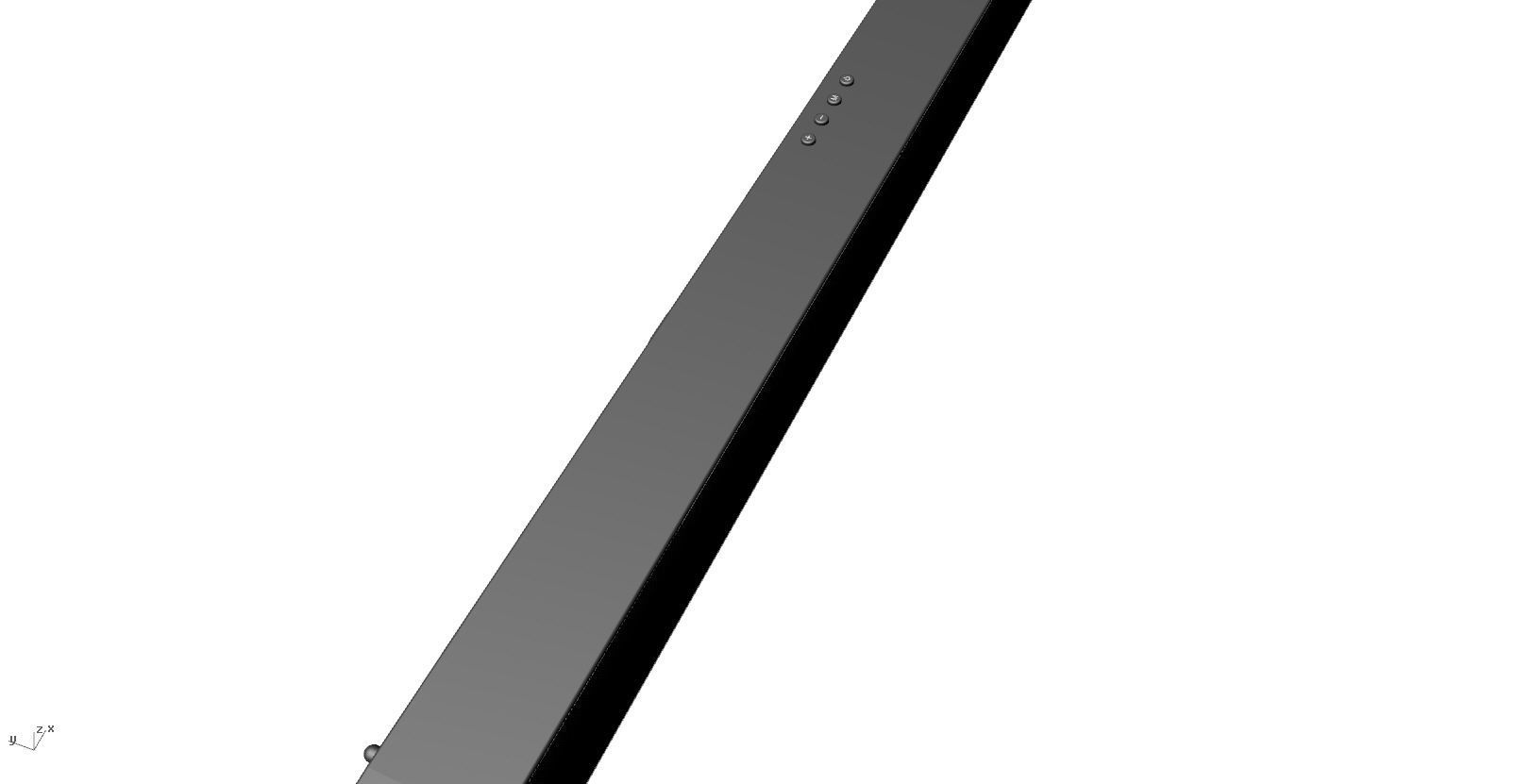 SoundBar black  speaker Low-poly 3D model_17