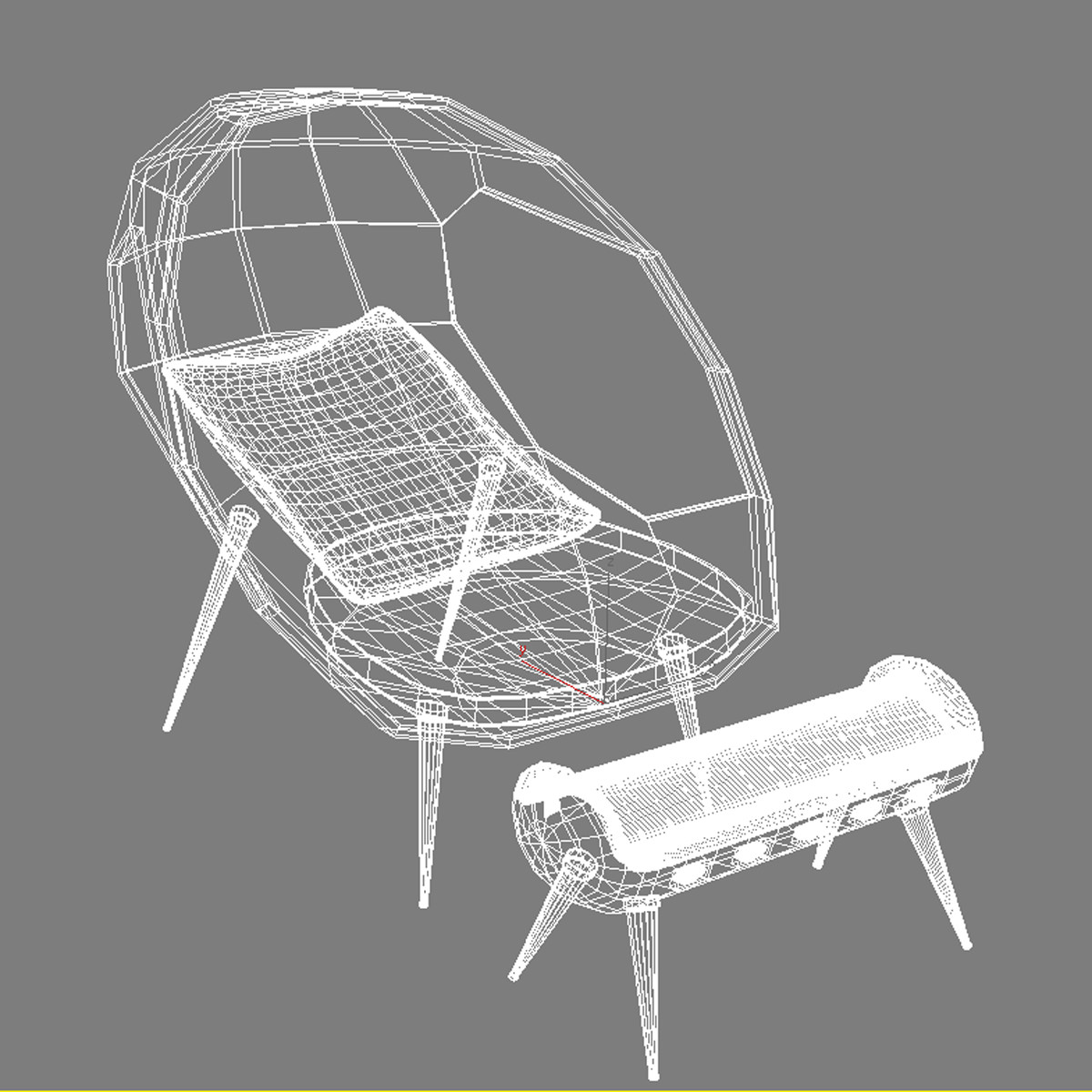 Modern Sofa Gefeva Lounge MAX 2011 3D model_3