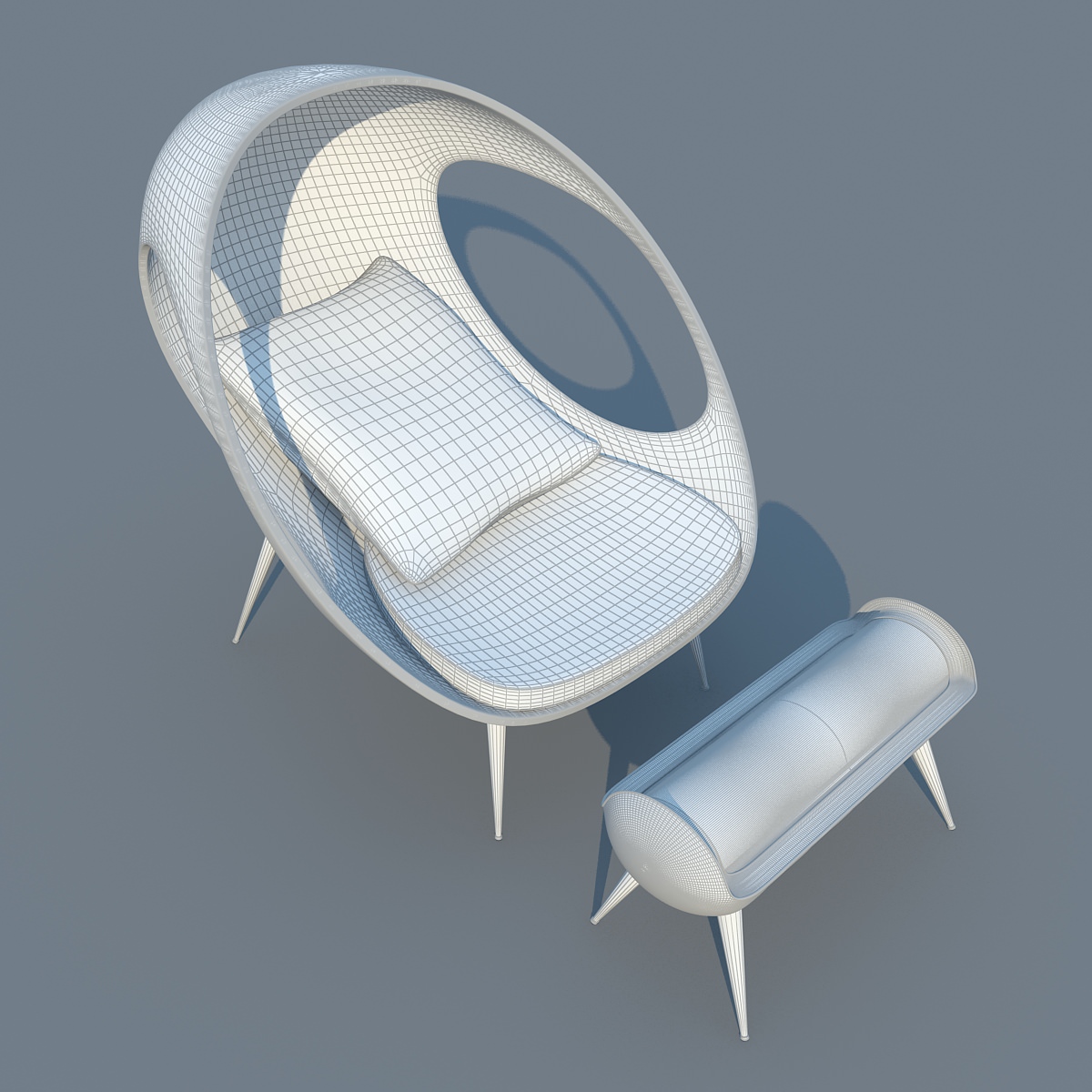 Modern Sofa Gefeva Lounge MAX 2011 3D model_5