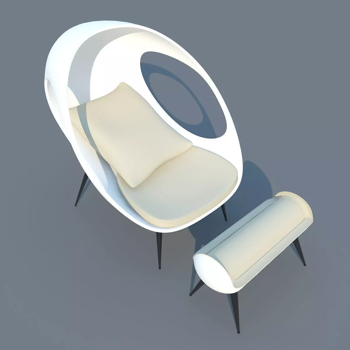 Modern Sofa Gefeva Lounge MAX 2011 3D model_0