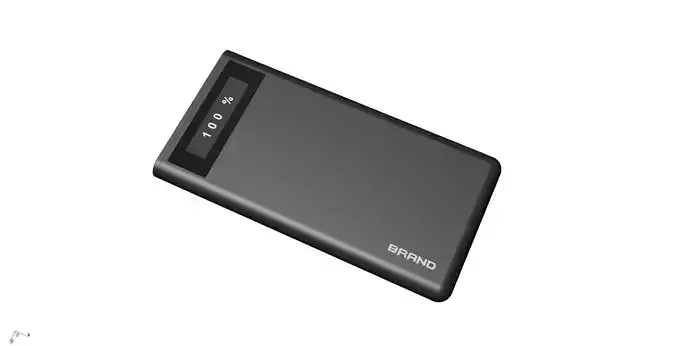 Power bank black 3D print model