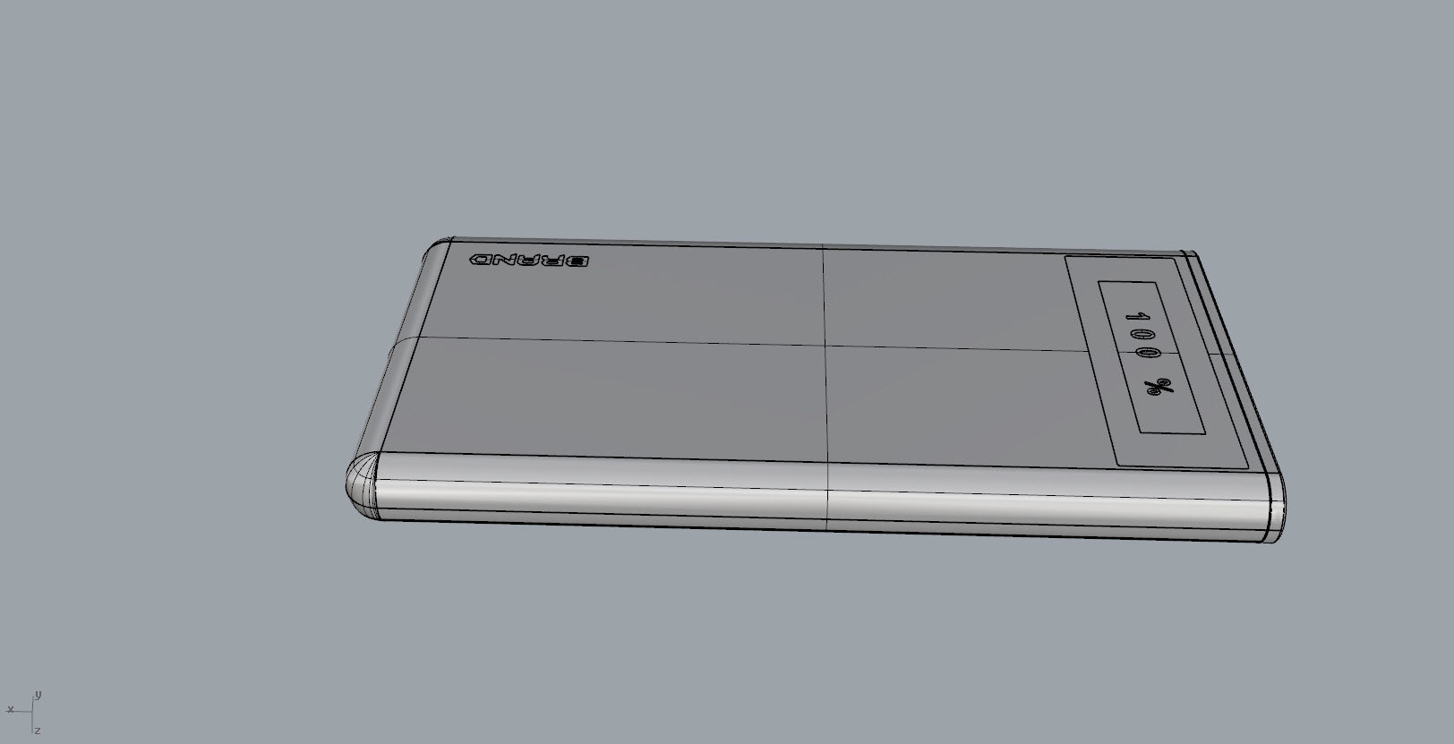 Power bank blue Low-poly 3D model_23