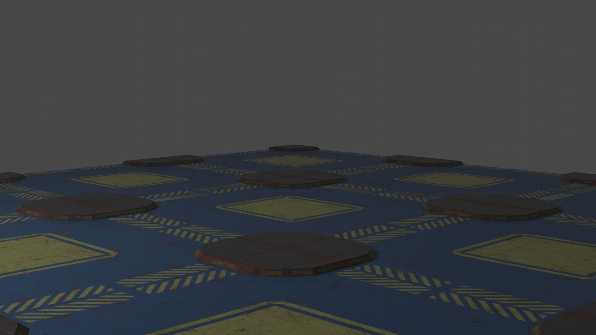 Old Y2J Landing Pad Low-poly 3D model_1
