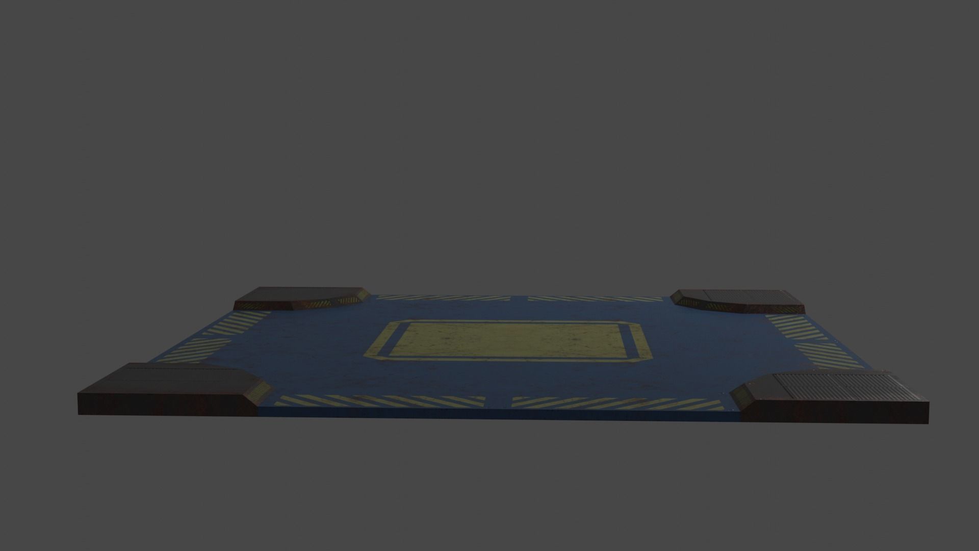 Old Y2J Landing Pad Low-poly 3D model_4