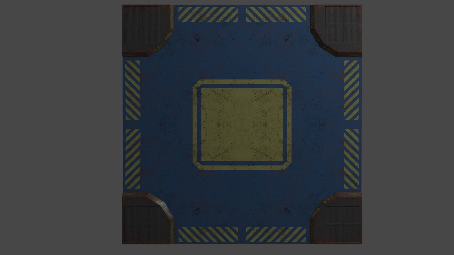 Old Y2J Landing Pad Low-poly 3D model_5