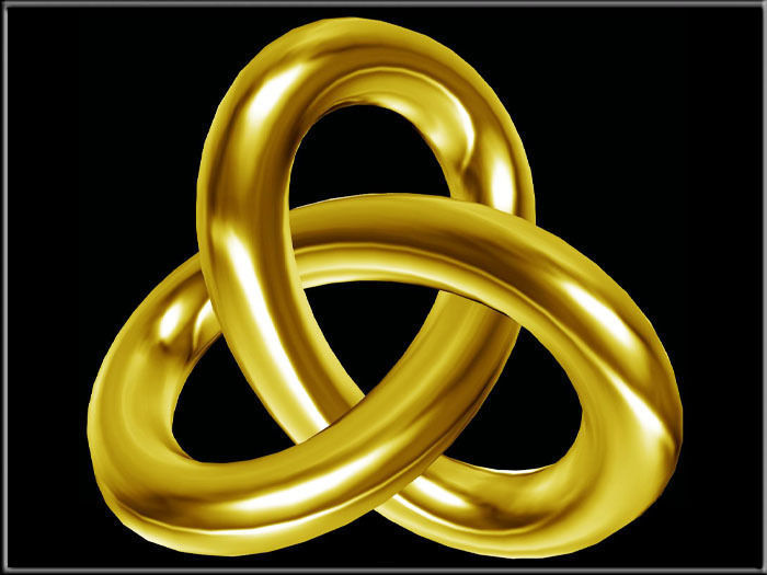 Knot Object Low-poly 3D model_1