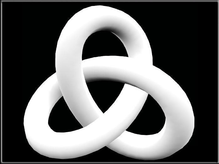 Knot Object Low-poly 3D model_3