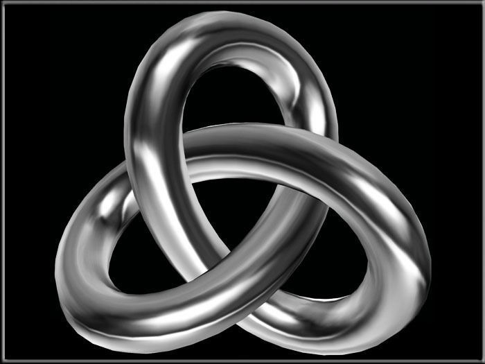 Knot Object Low-poly 3D model_2