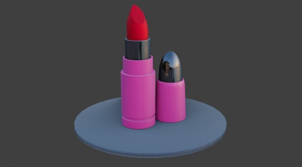 Lipstick Free low-poly 3D model_2