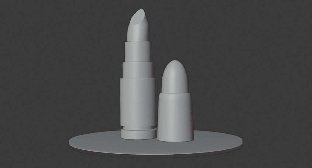 Lipstick Free low-poly 3D model_3