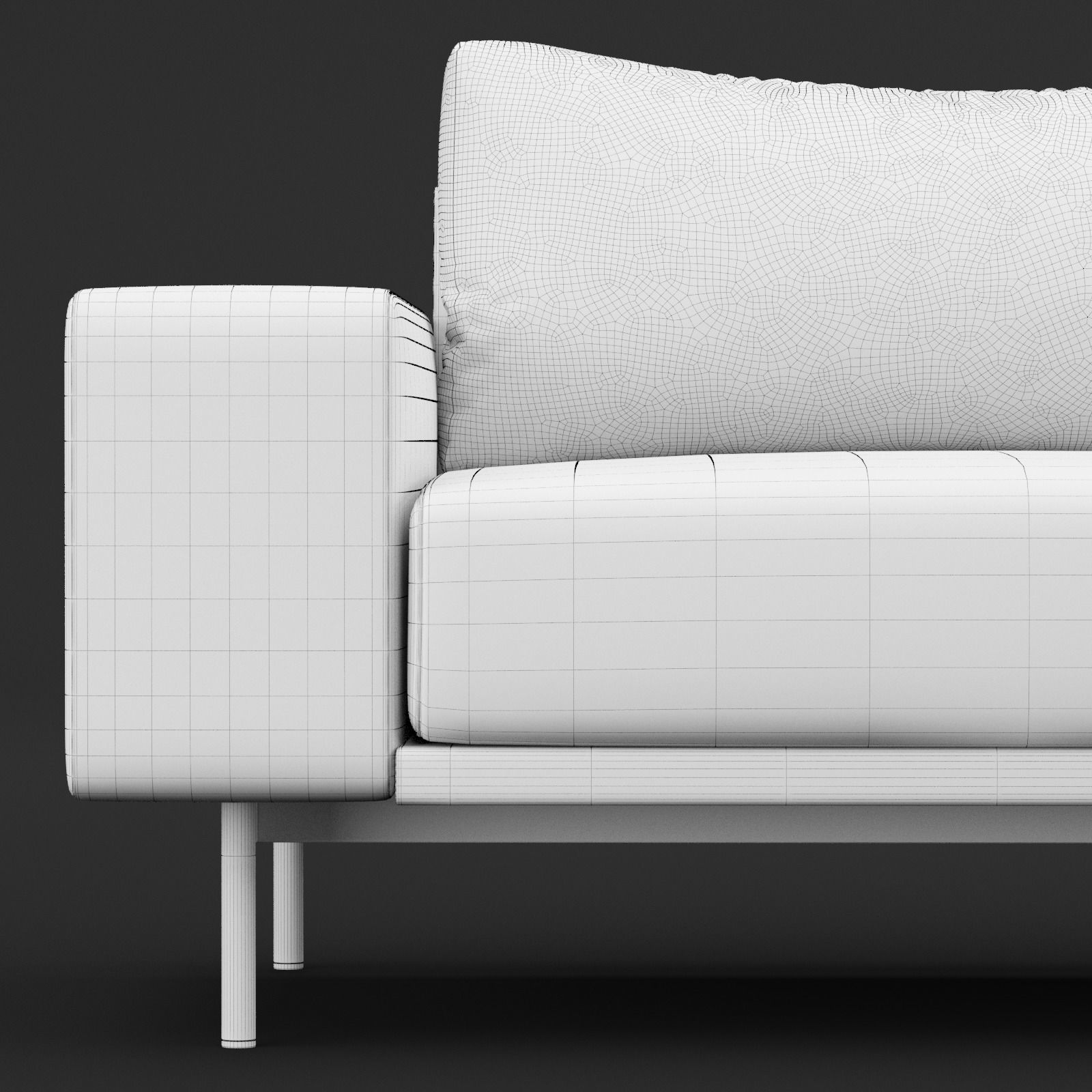 Sofa piu double 220 and cara 620 and 470 cofe table BT design 3D model_19