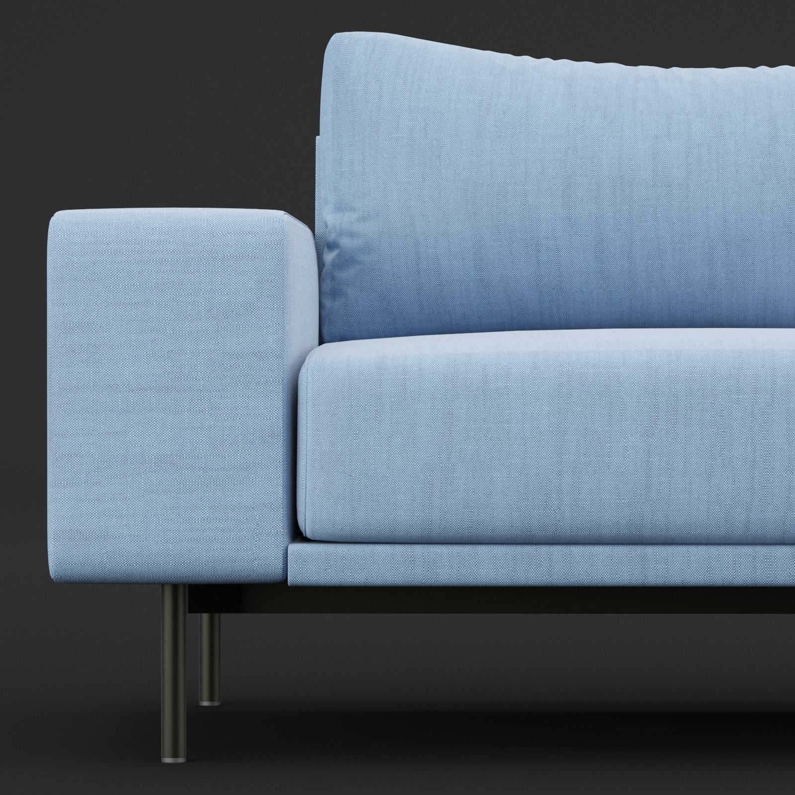 Sofa piu double 220 and cara 620 and 470 cofe table BT design 3D model_18