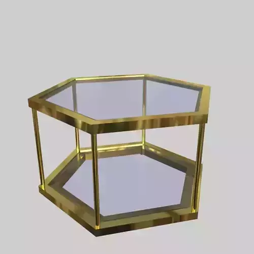 Glass Table 01 3D model