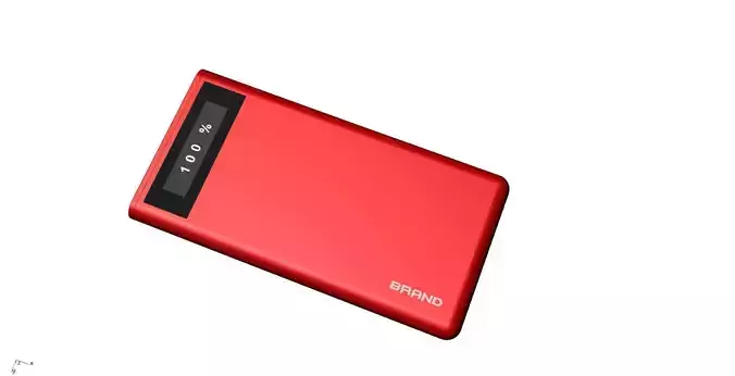 Power bank red 3D print model