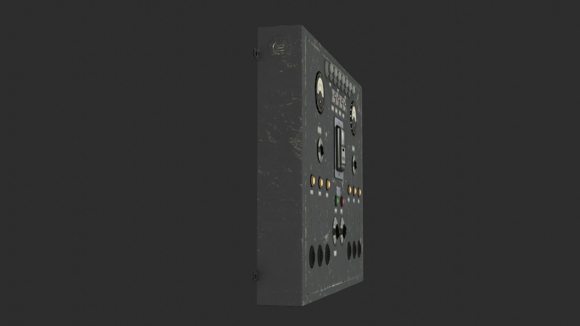 German Power Unit 6 Transmitters WWII Low-poly 3D model_2