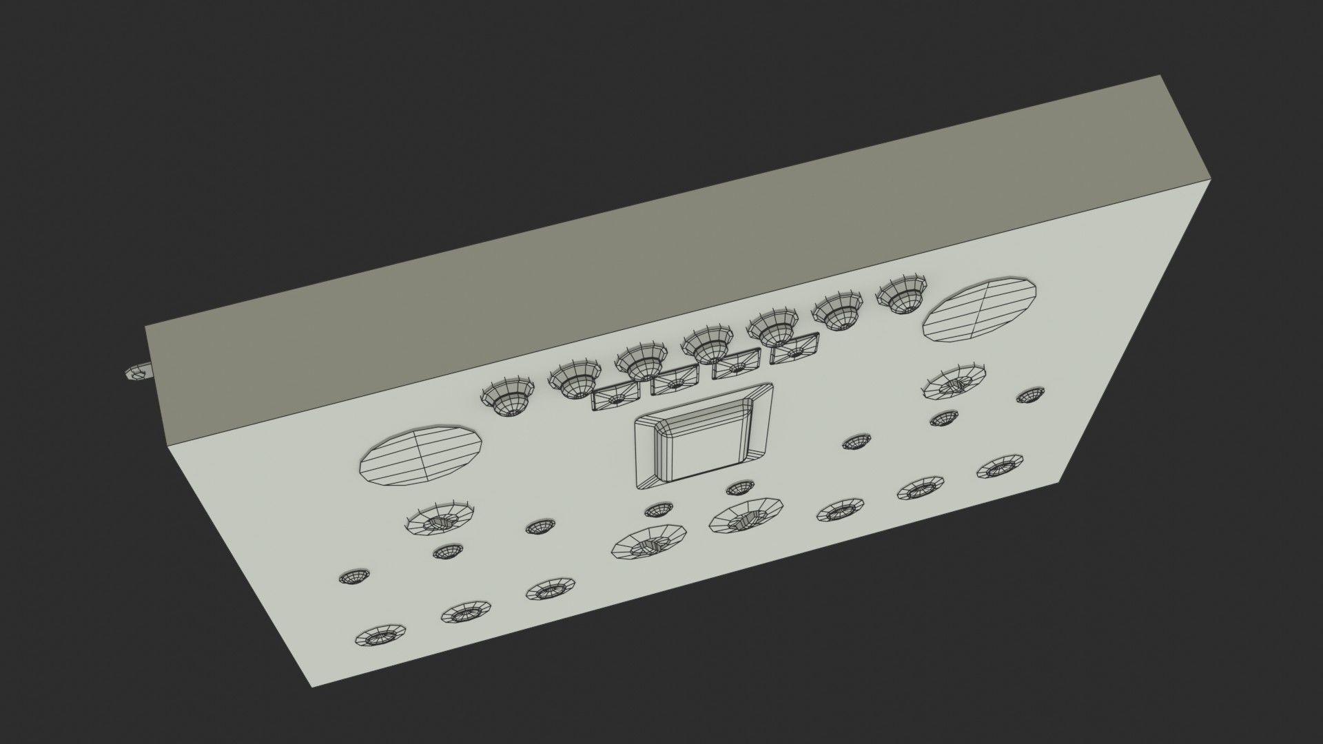 German Power Unit 6 Transmitters WWII Low-poly 3D model_12