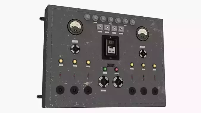 German Power Unit 6 Transmitters WWII Low-poly 3D model