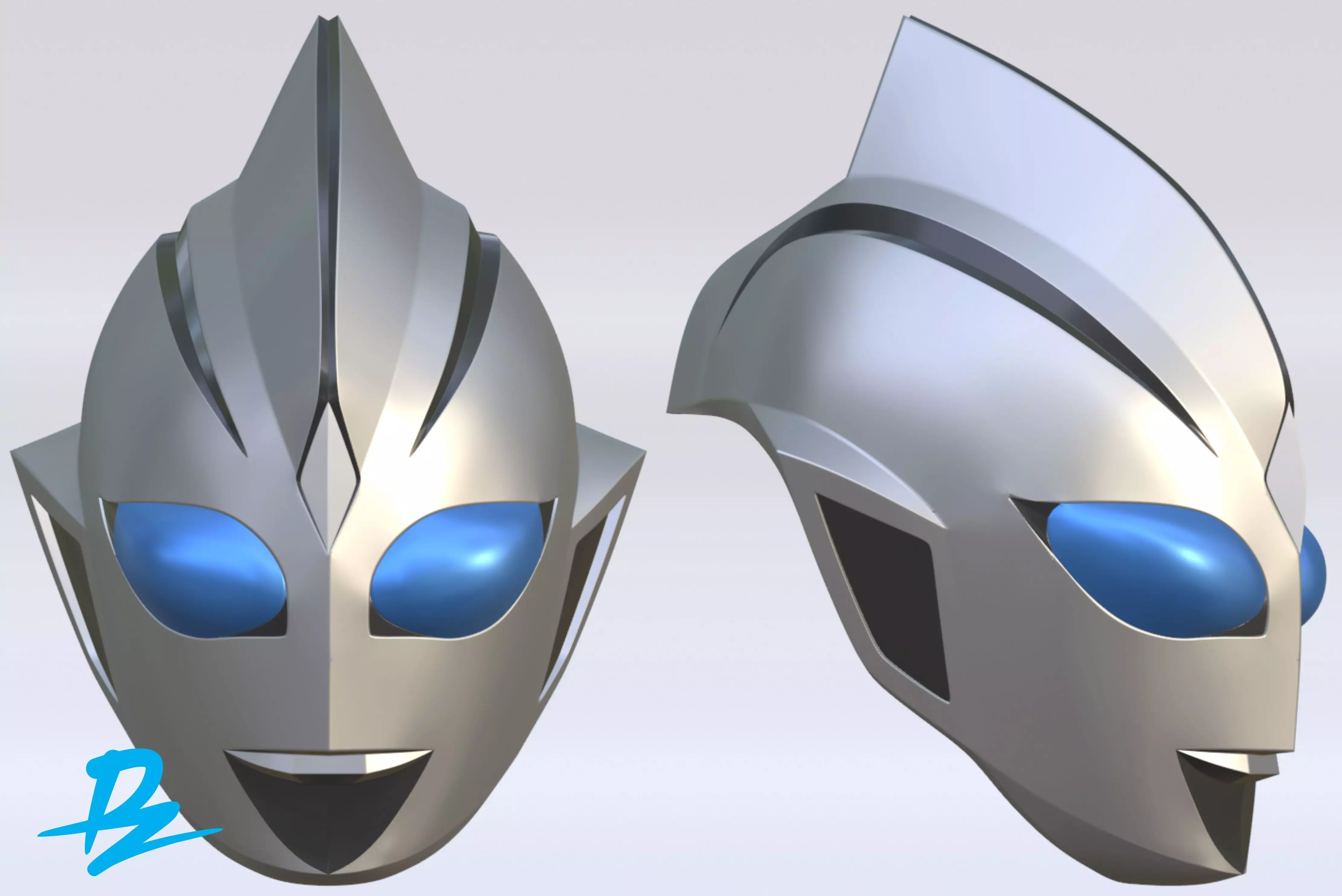 Mask Ultraman Evil Tiga 3D print model_0
