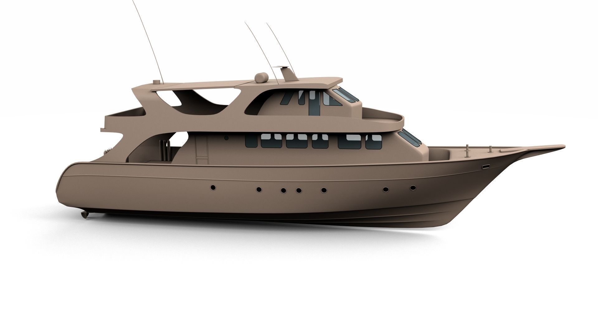 Day Boat 3D model_9
