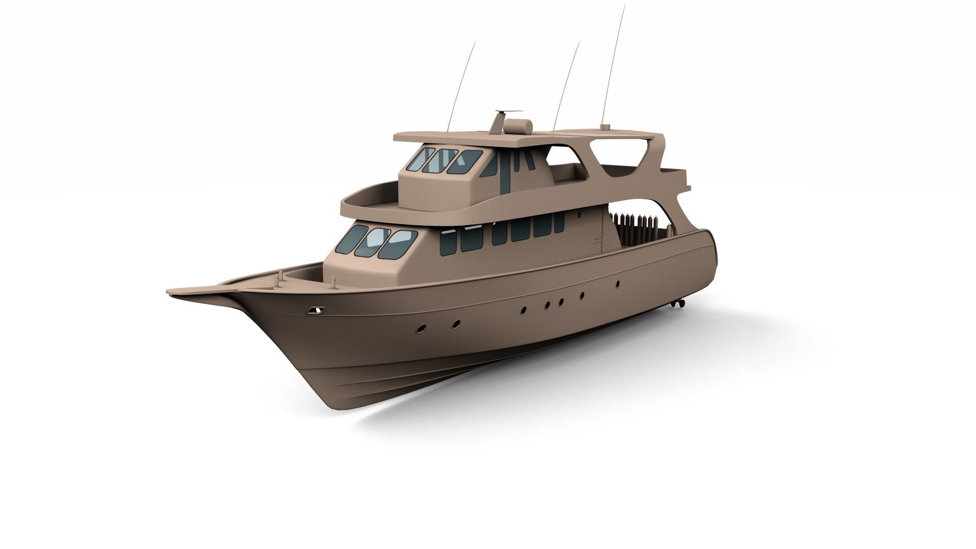 Day Boat 3D model_2