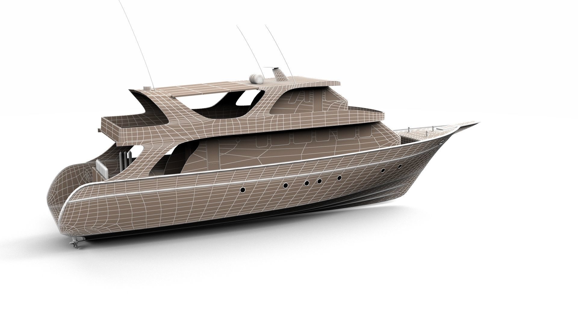 Day Boat 3D model_16