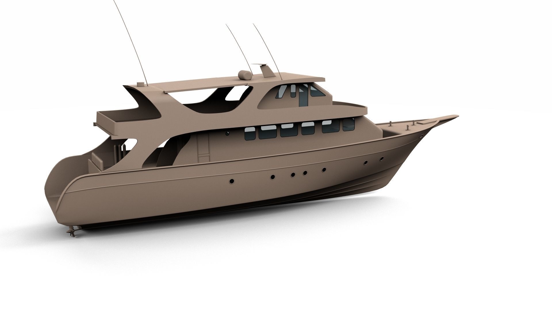 Day Boat 3D model_8