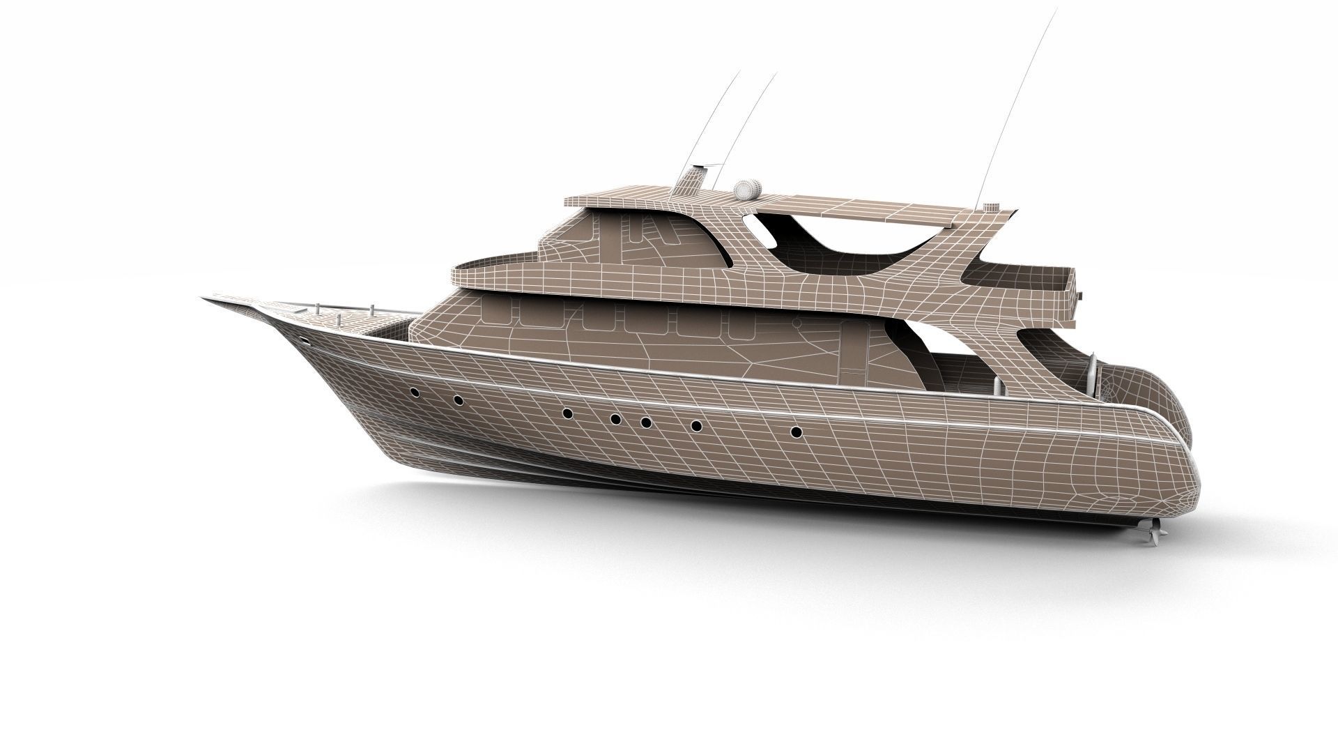 Day Boat 3D model_14