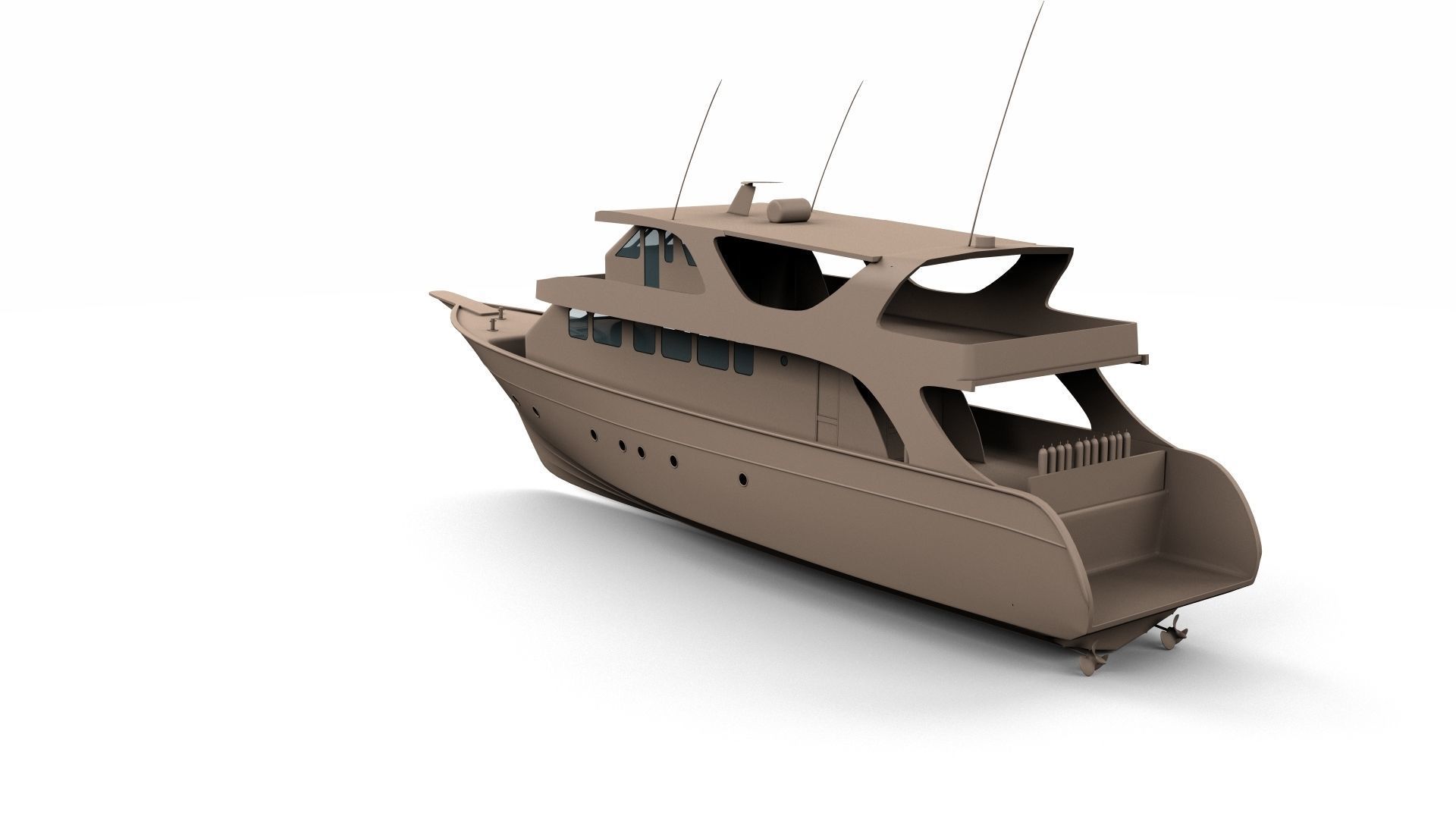 Day Boat 3D model_5