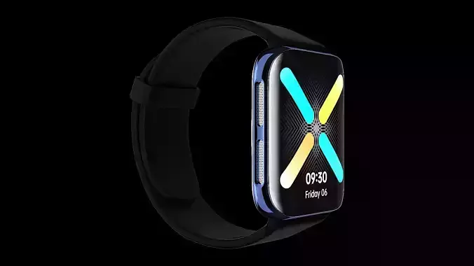 OPPO watch smart watch-C4D modeling rendering