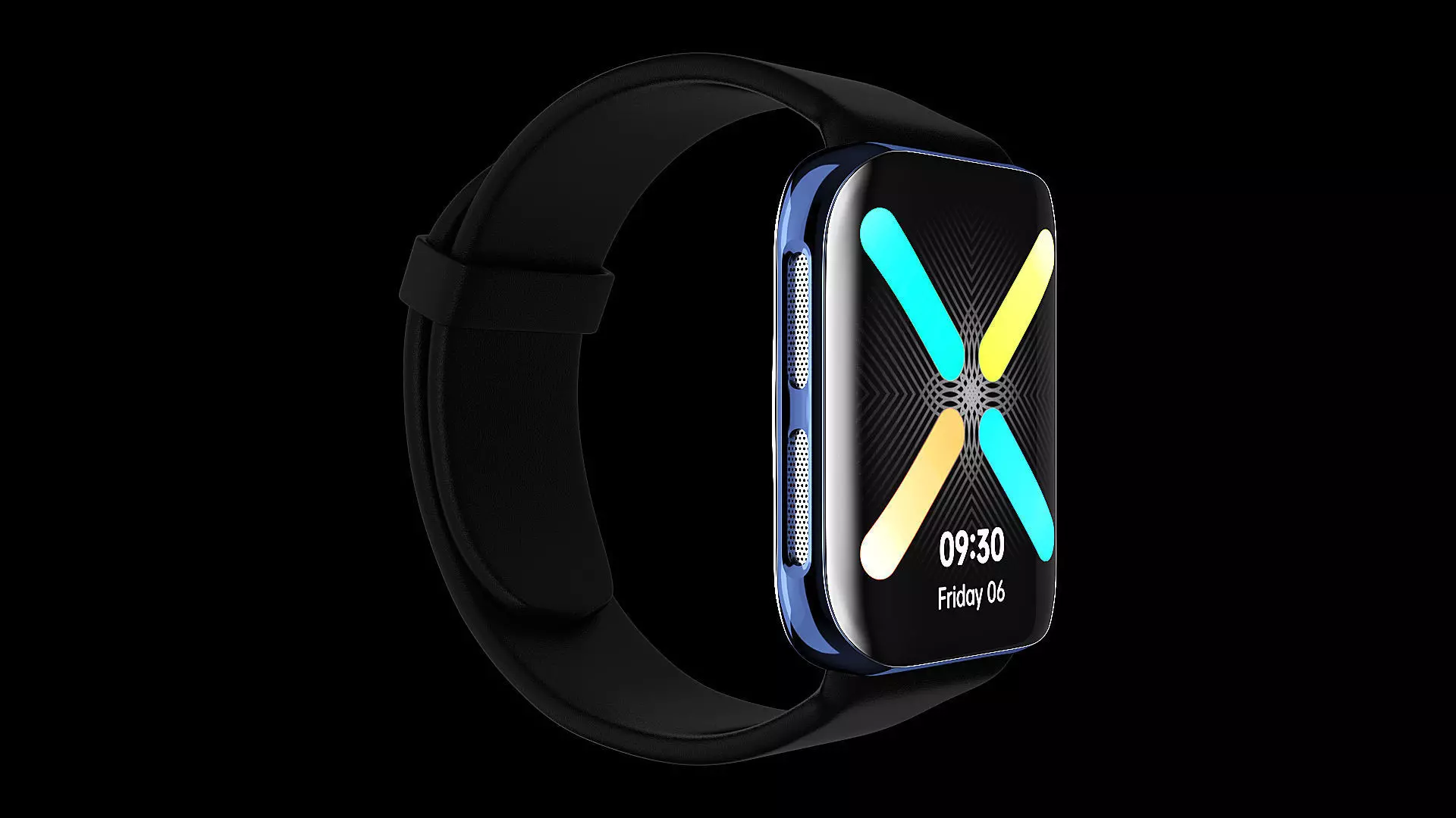 OPPO watch smart watch-C4D modeling rendering 3D model_0