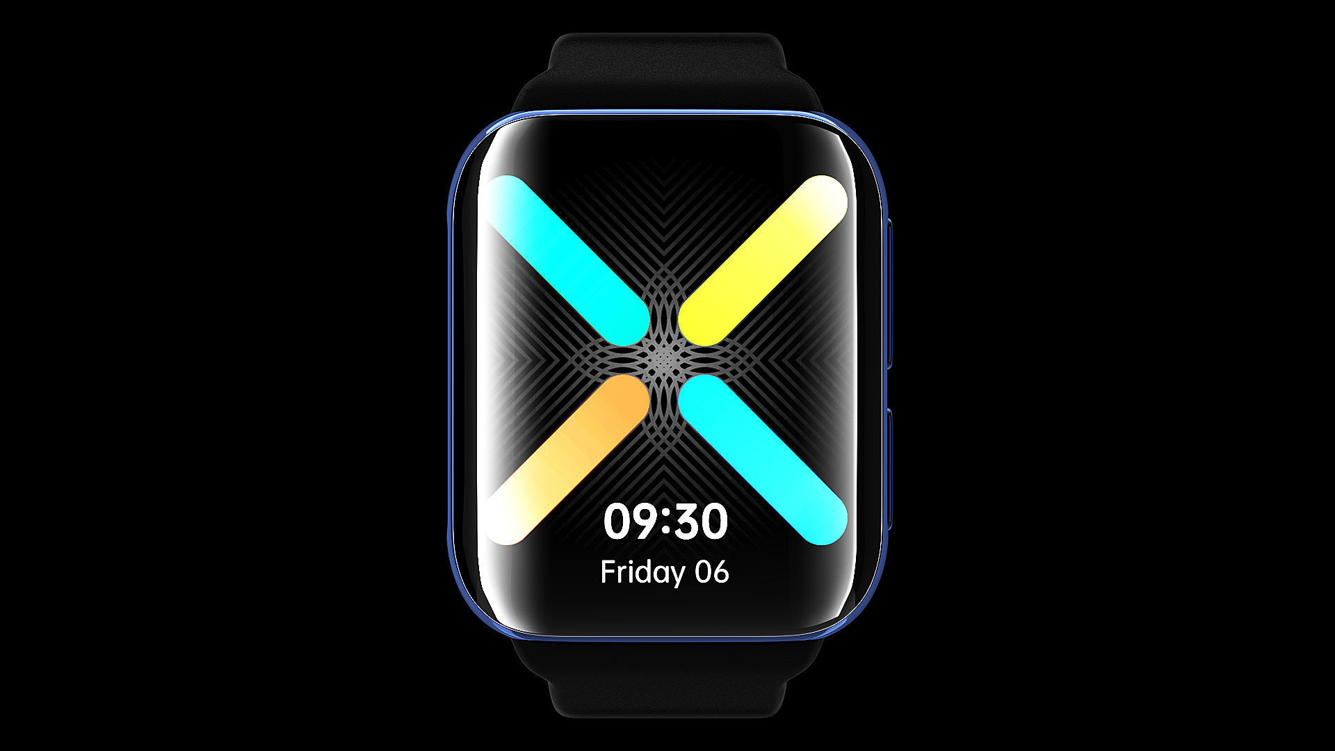 OPPO watch smart watch-C4D modeling rendering 3D model_3