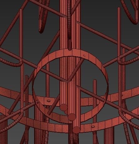 Gala Chandelier  Luxxu 3D model_3