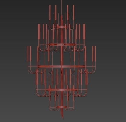 Gala Chandelier  Luxxu 3D model_4