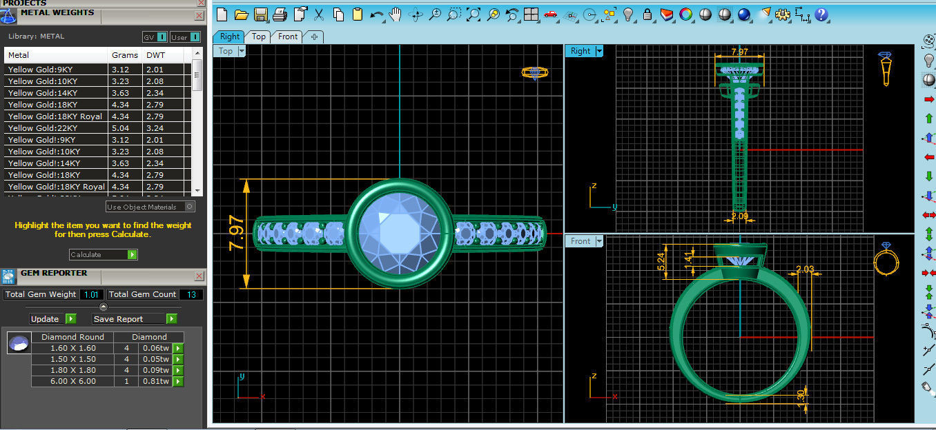 Bezel Ring 2 3D print model_2
