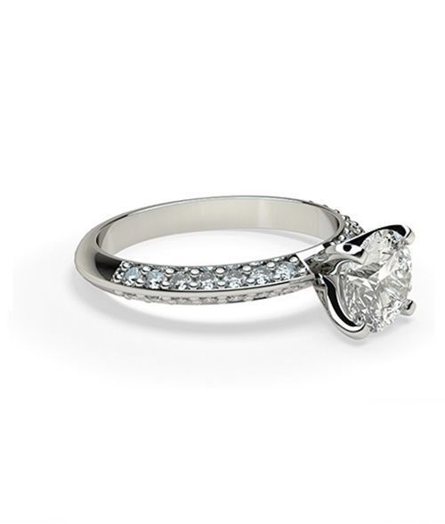 Four Prong Ring 3 3D print model_3